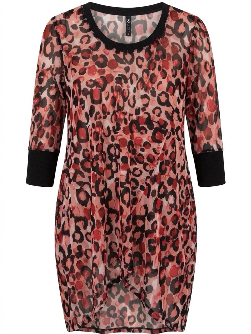 Taking Shape (TS) Leopard Print Mesh Tunic Dress – Fits US 18/20 / XXL